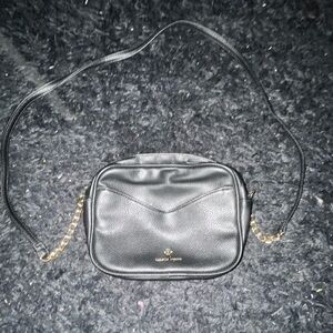 Nanette Lepore Black Leather Crossbody Bag